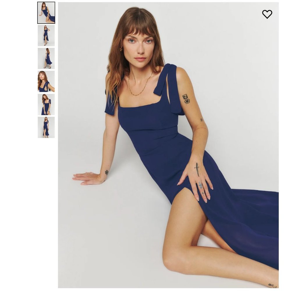 Reformation Twilight Dress in Danube